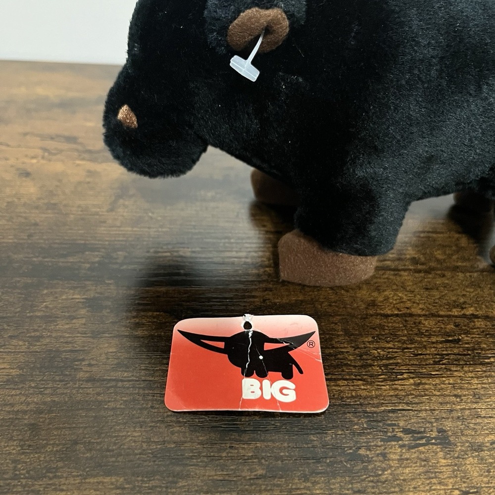 Promotional Buffalo 8" Plush From Big Spielwarenfabrik Mascot Red Horns Germany - Picture 13 of 16